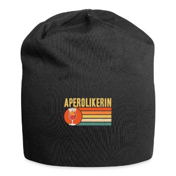 Aperolikerin - Jersey-Beanie - Schwarz - Vorne