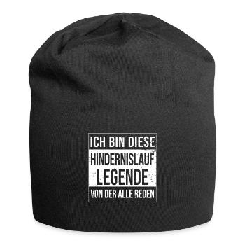 Parkour Hindernisläufer geboren Legende - Jersey-Beanie - Schwarz - Vorne