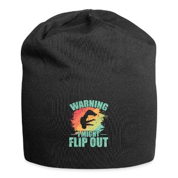 Warning I Might Flip out Parkour Sport - Jersey Beanie - black - Front