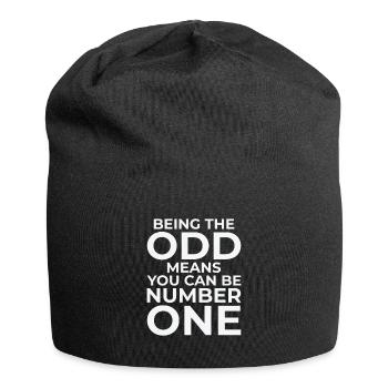 Mathematik Ungerade Zahlen Mathematik Smart - Jersey-Beanie - Schwarz - Vorne