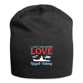 Kayak Fishing Kayaker Kayaking Angler Gift - Jersey Beanie - black - Front