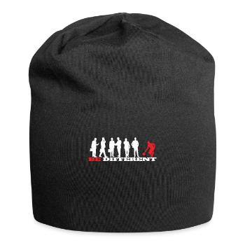 Basketball Geschenkidee Sport Design - Jersey-Beanie - Schwarz - Vorne