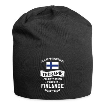 J'ai Juste Besoin D'Aller En Finlande Vacances - Bonnet en jersey - noir - Devant