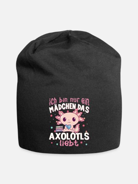 Axolotl - Jersey-Beanie - Schwarz