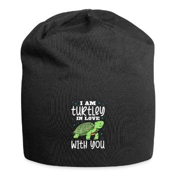 Turtle Turtle Sea Sea Creatures Gift - Jersey Beanie - black - Front