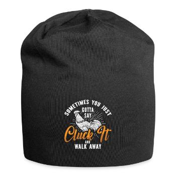 Cock Sometimes You Just Gotta Chickens Cock Lover - Jersey Beanie - black - Front