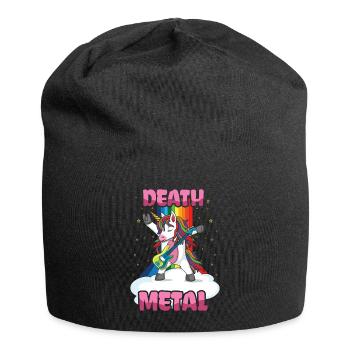 Rocker Licorne Arc-en-ciel Metal Music Lover Guitariste - Bonnet en jersey - noir - Devant