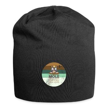 Maulwurf Maulwürfe Chemie - Jersey-Beanie - Schwarz - Vorne