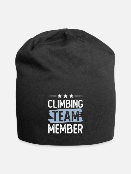 Équipe d’escalade - Bonnet en jersey - noir