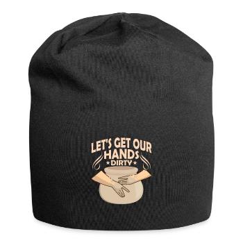 Let’s Get Our Hands Dirty Pottery Ceramics Artist - Bonnet en jersey - noir - Devant