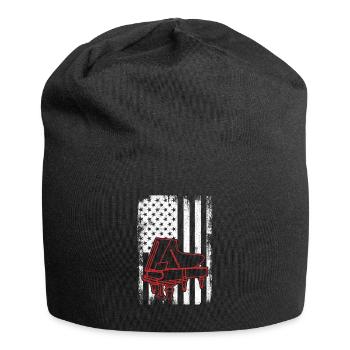 4. Juli Klavierspieler - Jersey-Beanie - Schwarz - Vorne
