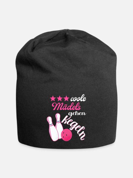 Kegel Bowling Kegelbahn Kegler Kegelverein - Jersey-Beanie - Schwarz