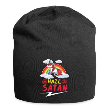 Satan Licorne Arc-en-ciel Metal Musique Amateur de Rock - Bonnet en jersey - noir - Devant