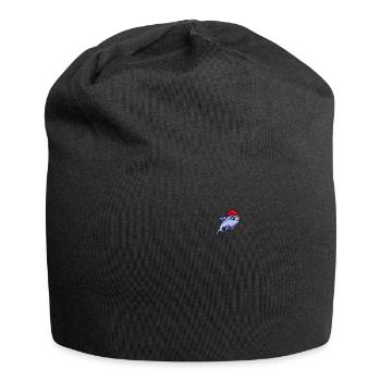 Noël pixélisé dauphin - Drôle - Bonnet en jersey - noir - Devant