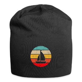 Rétro de la voile - Bonnet en jersey - noir - Devant