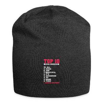 German Shepherd - Jersey Beanie - charcoal grey - Front
