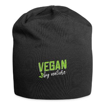 Vegan Diet Vegan By Nature Healthy Eating Meatless - Jersey Beanie - black - Front