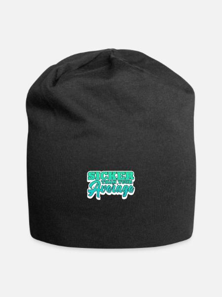 Hip Hop - Jersey-Beanie - Schwarz