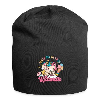 Rainbow Animal Unicorn Winter Season Lovers - Bonnet en jersey - noir - Devant