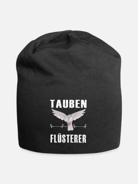 Taubenflüsterer - Jersey-Beanie - Schwarz