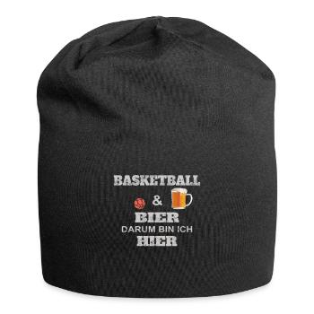 Idée cadeau basket-ball Sports Design - Bonnet en jersey - noir - Devant