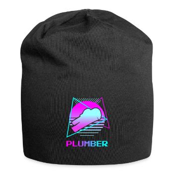 Retro Plumber Plumbing - Jersey Beanie - black - Front