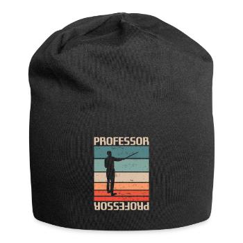 Vintage Retro Professeur Enseignement Universitaire - Bonnet en jersey - noir - Devant