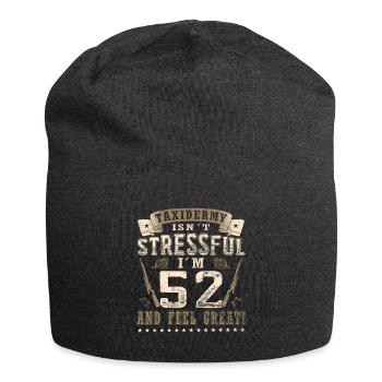 Präparatoren 52. Geburtstag Präparatoren - Jersey-Beanie - Anthrazit - Vorne