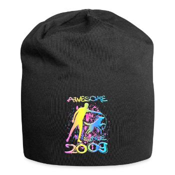 Awesome since 2009. Agility, Hundetraining - Jersey Beanie - black - Front