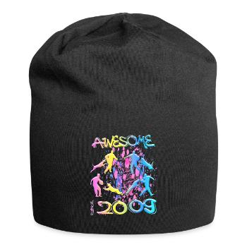 Génial depuis 2009. Agilité, Dressage de chiens - Bonnet en jersey - noir - Devant