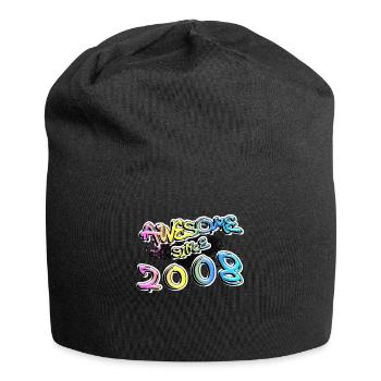 Awesome since 2008 - Jersey Beanie - black - Front
