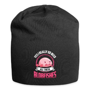 Yes I need all these blob fish - Jersey Beanie - black - Front