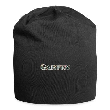 Garten - Gartenarbeit - Gärtner - Blumen Pflanzen - Jersey-Beanie - Schwarz - Vorne