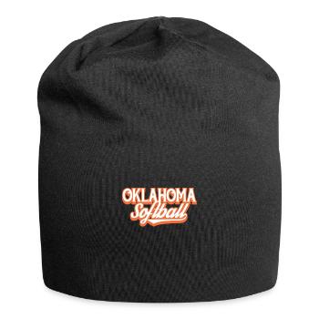 Oklahoma Softball Player Baseball Gift - Jersey Beanie - black - Front