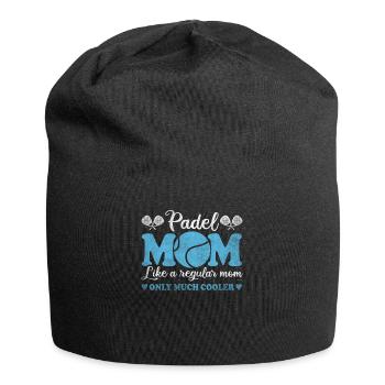 Cool Padel Maman Padel Joueur Mère - Bonnet en jersey - noir - Devant
