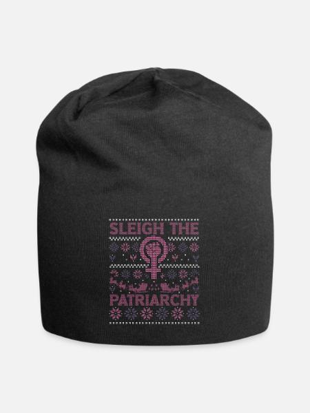 Sleigh The Patriarchy - Jersey-Beanie - Schwarz