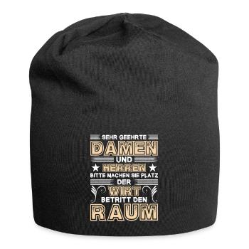 Machen Sie Platz Der Wirt Betritt Den Raum - Jersey-Beanie - Schwarz - Vorne