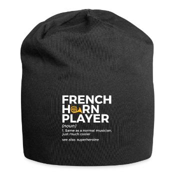 French horn musicians - Jersey Beanie - black - Front