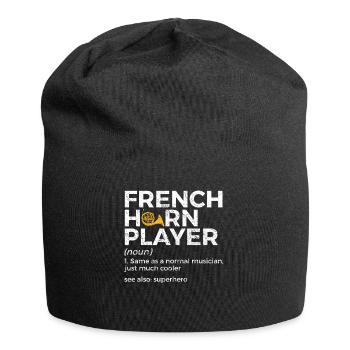 French horn musicians - Jersey Beanie - black - Front
