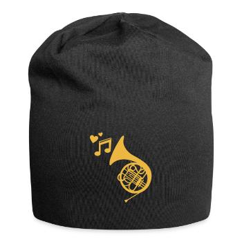 Waldhorn Musiker - Jersey-Beanie - Schwarz - Vorne