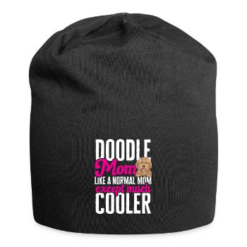 Goldendoodle Doodle Chien - Bonnet en jersey - noir - Devant