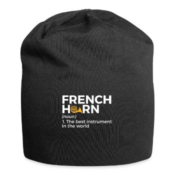 Waldhorn Musiker - Jersey-Beanie - Schwarz - Vorne