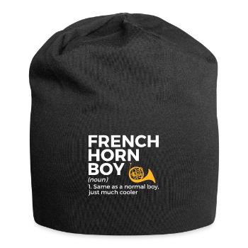 French horn musicians - Jersey Beanie - black - Front