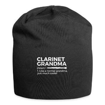Klarinette Musiker - Jersey-Beanie - Schwarz - Vorne