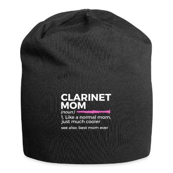 Klarinette Musiker - Jersey-Beanie - Schwarz - Vorne