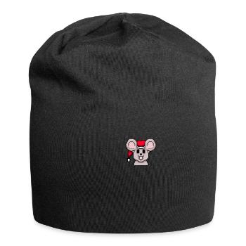 Maus verpixelte Weihnachten - Lustige Maus - Jersey-Beanie - Schwarz - Vorne