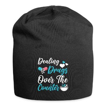 pharmacien médicaments médicaments cadeau du pharmacien - Bonnet en jersey - noir - Devant