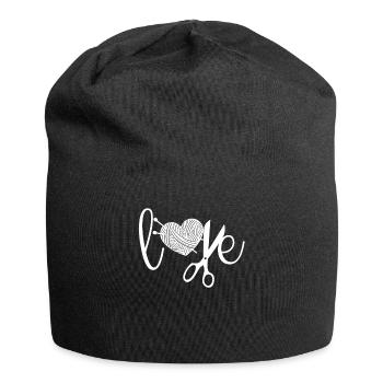 Tricot Tricot Crochet Tricoteur - Bonnet en jersey - noir - Devant