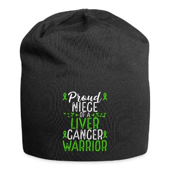 Liver Cancer Awareness Movement for Niece Ribbon - Jersey-Beanie - Schwarz - Vorne
