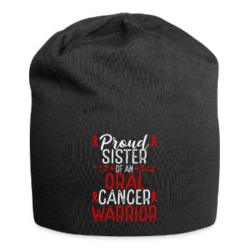 Oral Cancer Awareness Movement for Sister Ribbon - Jersey-Beanie - Schwarz - Vorne